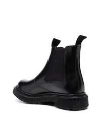 Bottines chelsea en cuir noires Adieu Paris