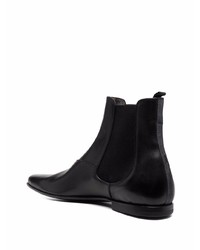 Bottines chelsea en cuir noires Premiata