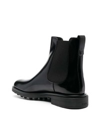 Bottines chelsea en cuir noires Tod's