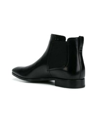 Bottines chelsea en cuir noires Salvatore Ferragamo