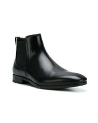 Bottines chelsea en cuir noires Salvatore Ferragamo