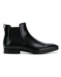 Bottines chelsea en cuir noires Salvatore Ferragamo