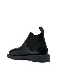 Bottines chelsea en cuir noires Marsèll