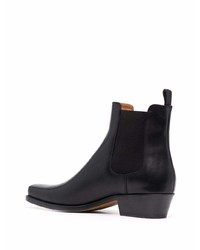 Bottines chelsea en cuir noires Buttero