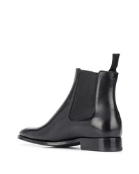 Bottines chelsea en cuir noires Givenchy