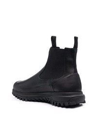 Bottines chelsea en cuir noires Diemme