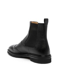 Bottines chelsea en cuir noires Bally