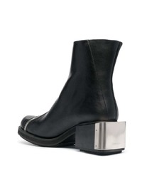 Bottines chelsea en cuir noires Gmbh