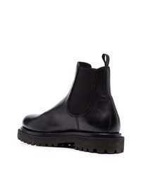 Bottines chelsea en cuir noires Officine Creative