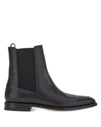 Bottines chelsea en cuir noires Ferragamo