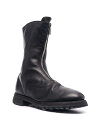 Bottines chelsea en cuir noires Guidi