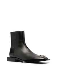 Bottines chelsea en cuir noires Balenciaga