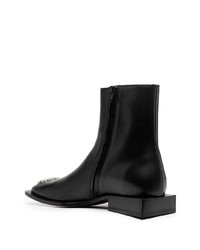 Bottines chelsea en cuir noires Balenciaga