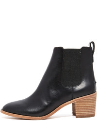 Bottines chelsea en cuir noires Madewell