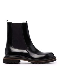 Bottines chelsea en cuir noires Fratelli Rossetti