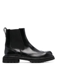 Bottines chelsea en cuir noires Fratelli Rossetti