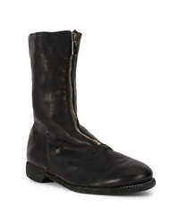 Bottines chelsea en cuir noires Guidi