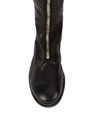 Bottines chelsea en cuir noires Guidi