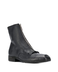 Bottines chelsea en cuir noires Guidi