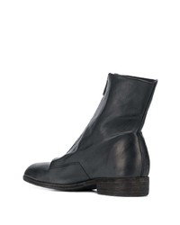 Bottines chelsea en cuir noires Guidi