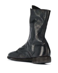 Bottines chelsea en cuir noires Guidi