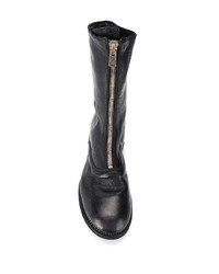 Bottines chelsea en cuir noires Guidi