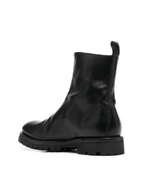 Bottines chelsea en cuir noires Officine Creative