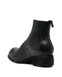 Bottines chelsea en cuir noires Guidi