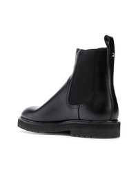 Bottines chelsea en cuir noires Valentino