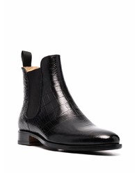 Bottines chelsea en cuir noires Scarosso