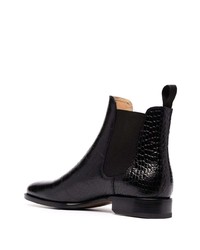 Bottines chelsea en cuir noires Scarosso