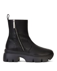 Bottines chelsea en cuir noires Giuseppe Zanotti