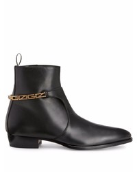 Bottines chelsea en cuir noires Giuseppe Zanotti