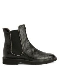 Bottines chelsea en cuir noires Giuseppe Zanotti