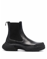 Bottines chelsea en cuir noires Gmbh