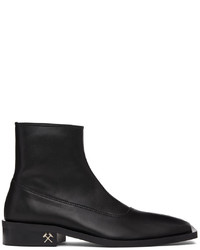 Bottines chelsea en cuir noires Gmbh