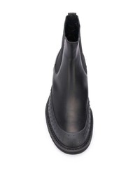 Bottines chelsea en cuir noires Tod's