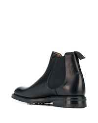 Bottines chelsea en cuir noires Church's