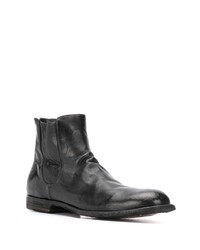 Bottines chelsea en cuir noires Officine Creative