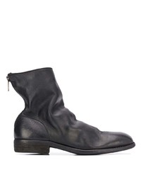 Bottines chelsea en cuir noires Guidi