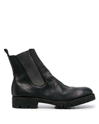 Bottines chelsea en cuir noires Guidi