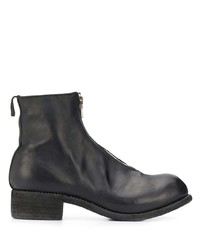 Bottines chelsea en cuir noires Guidi