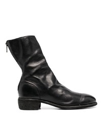 Bottines chelsea en cuir noires Guidi