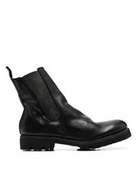 Bottines chelsea en cuir noires Guidi