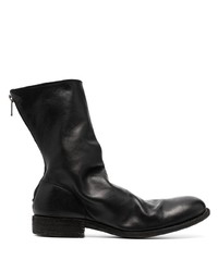 Bottines chelsea en cuir noires Guidi