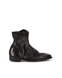 Bottines chelsea en cuir noires Guidi