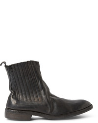 Bottines chelsea en cuir noires