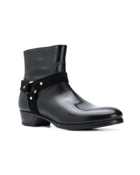 Bottines chelsea en cuir noires Lidfort