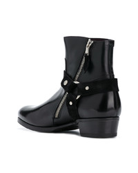 Bottines chelsea en cuir noires Lidfort