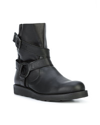 Bottines chelsea en cuir noires Yohji Yamamoto